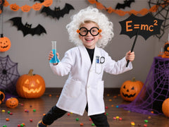 GRAJTCIN mad scientist hairnet helps secure accessories during playtime.