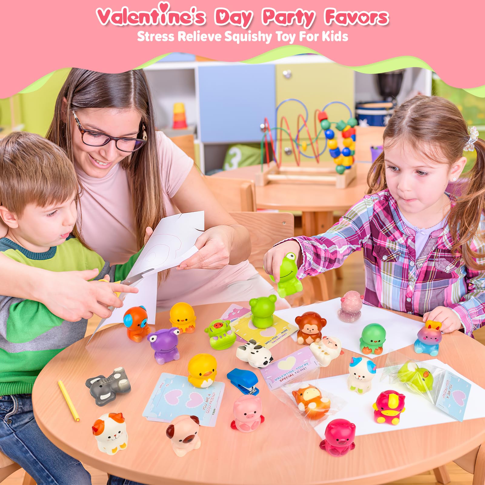 Gralima animal squishy monkey, bright color spark storytelling play