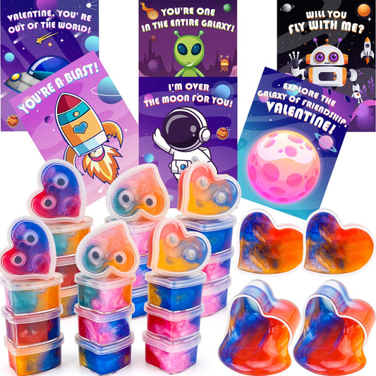 Gralima galaxy slime ball pack for Valentine gifts that spark curiosity