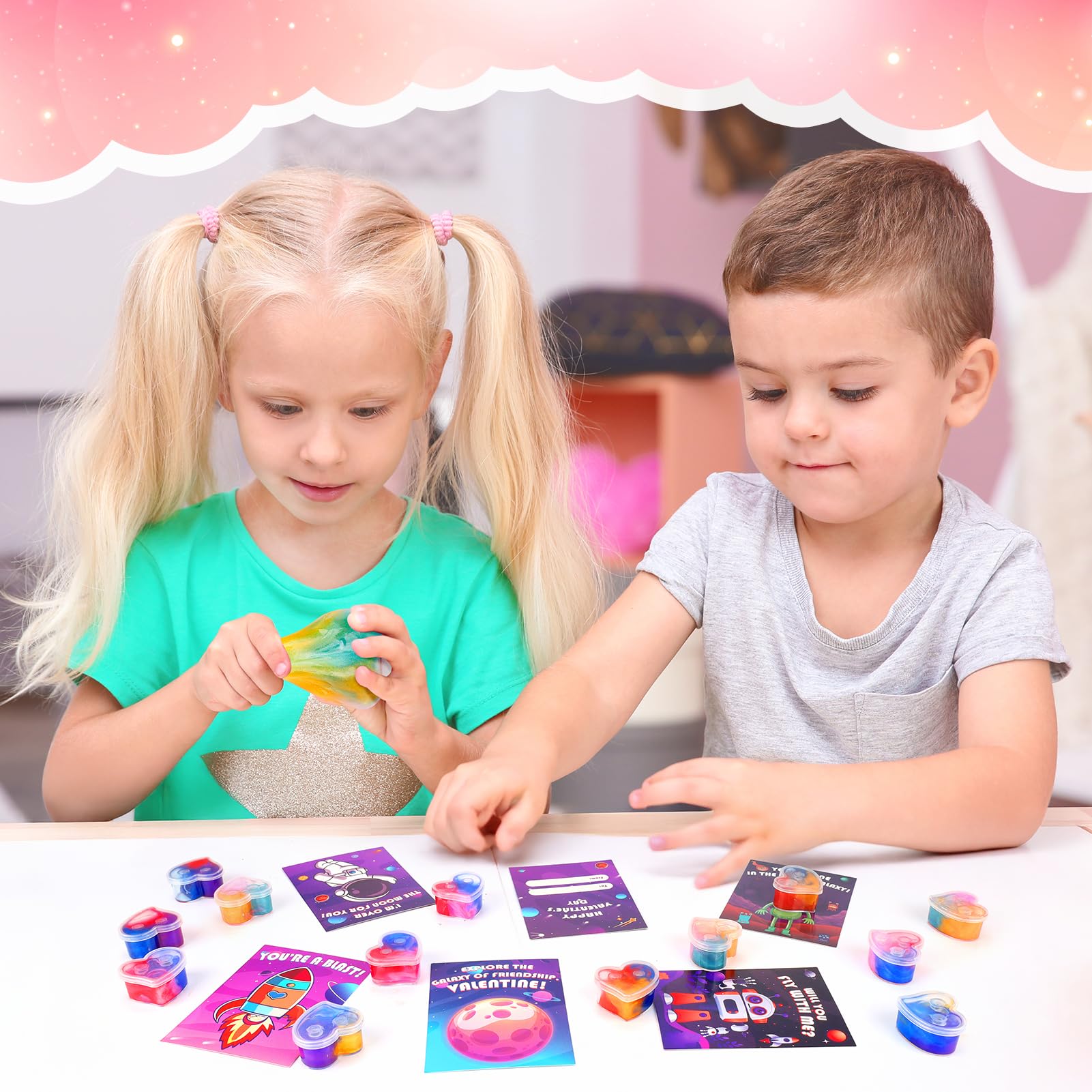 Gralima galaxy slime is soft, stretchy, and non sticky for stress relief