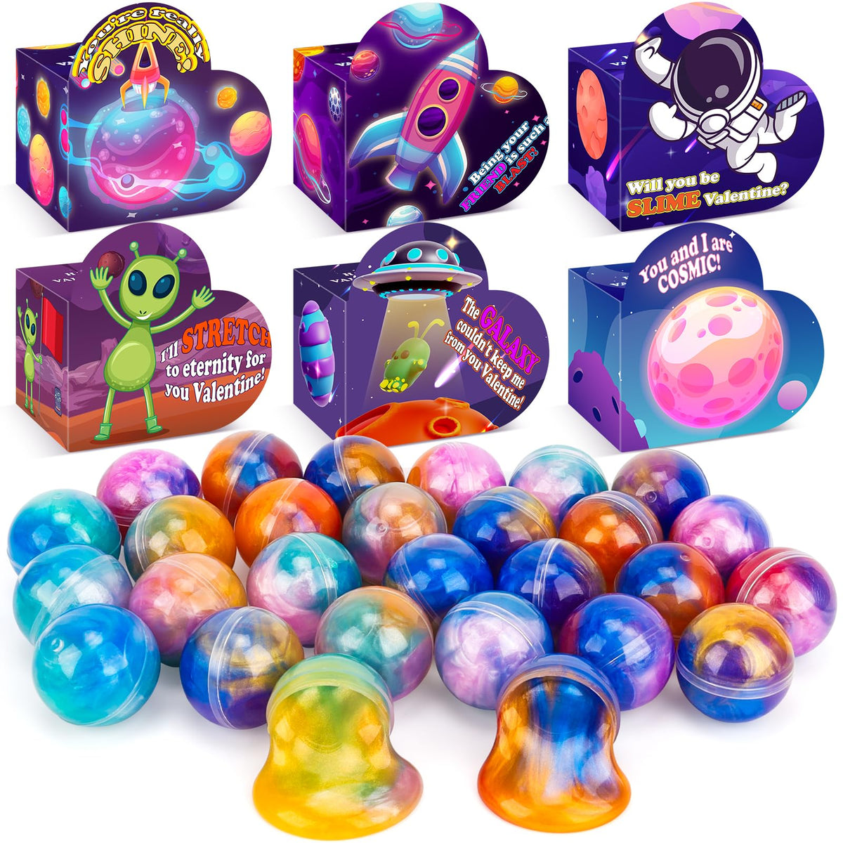 Gralima galaxy slime valentines for classroom gifting and tactile play