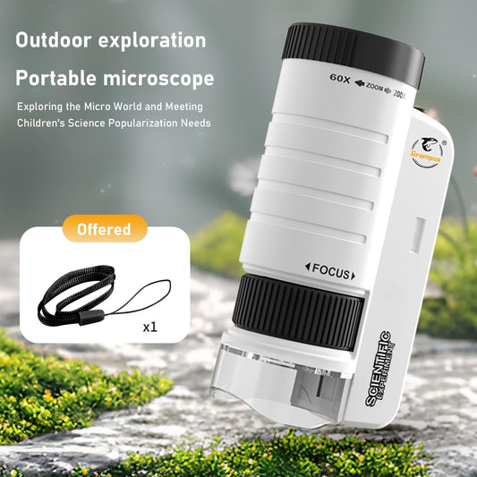 Grampus pocket microscope with built in LED for bright observations.