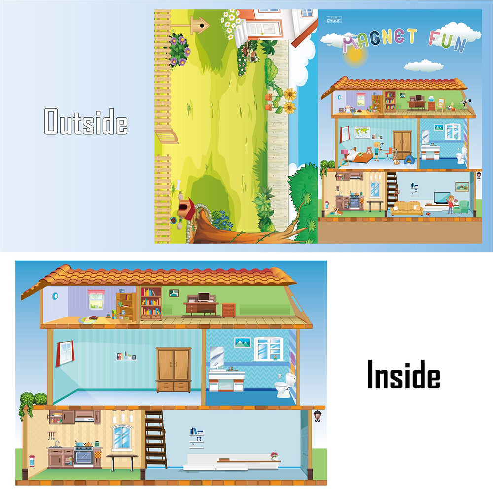 GRANDLMOON magnets close-up showing furniture, appliances and decor