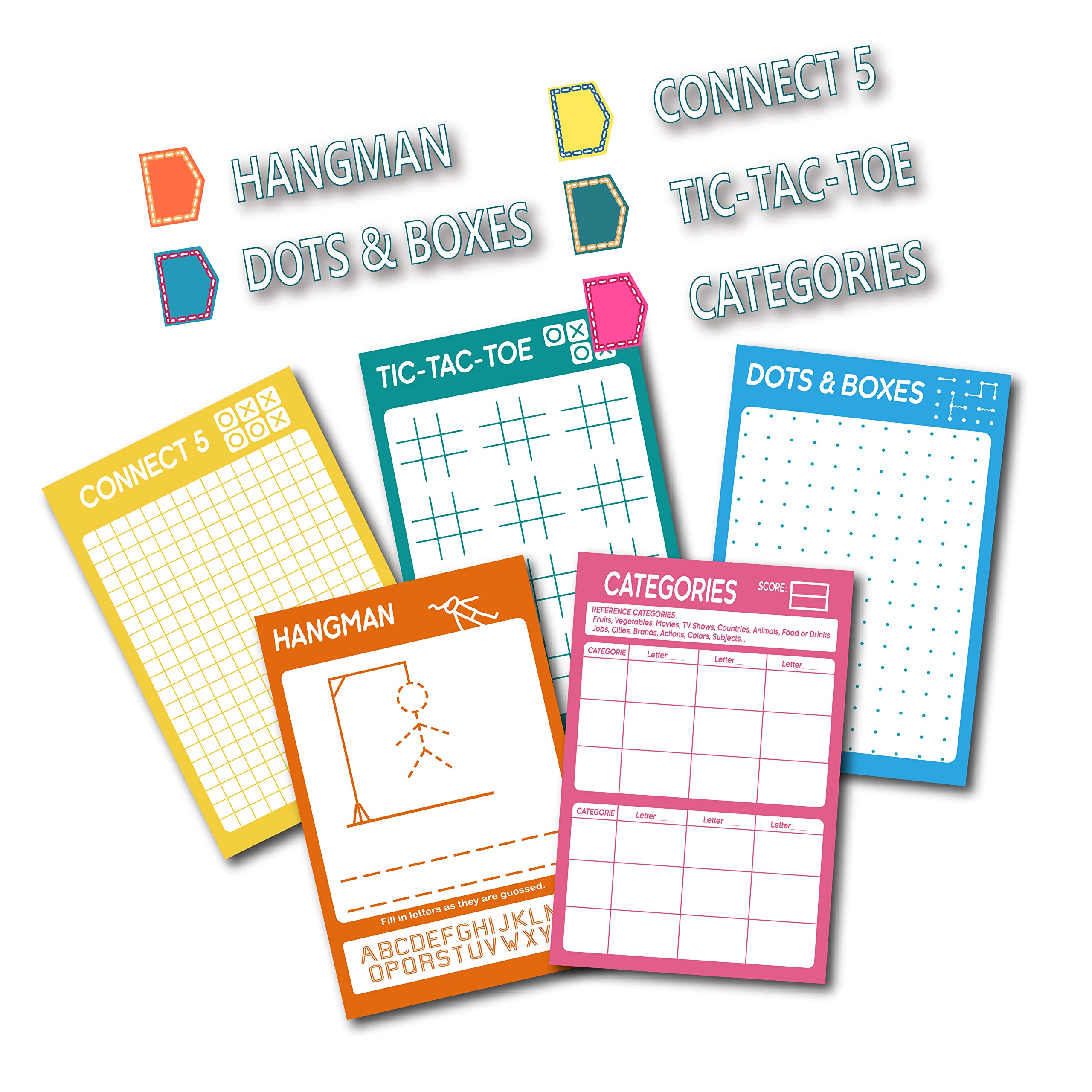 GRANDLMOON Hangman and Dots & Boxes on the pad deliver crisp ink for classroom-like fun.