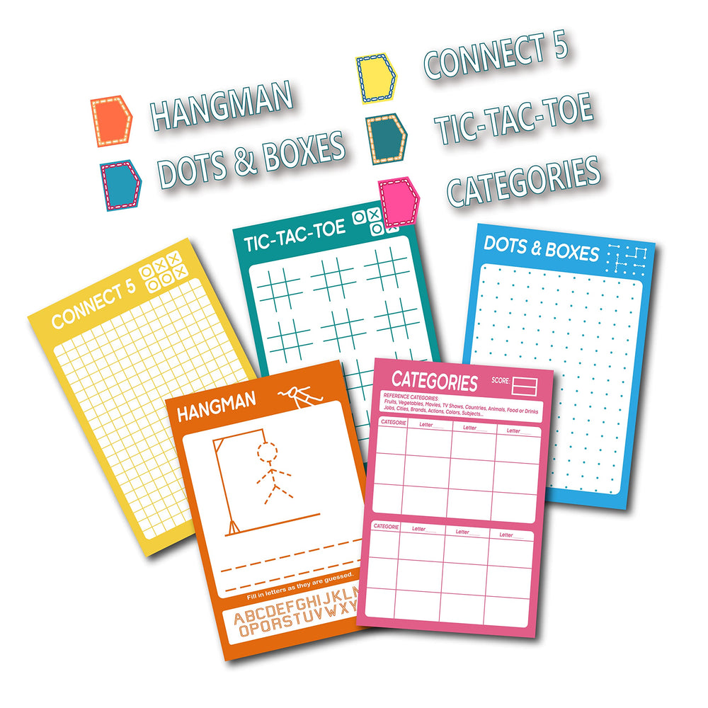 GRANDLMOON Hangman and Dots & Boxes on the pad deliver crisp ink for classroom-like fun.