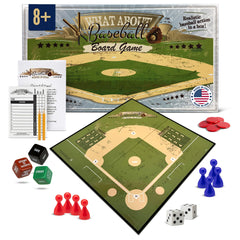 Grandma Smiley's baseball board game dice ready for exciting turns and strategic play, perfect for family night