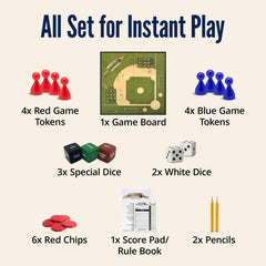 Grandma Smiley's score pad captures innings and scores for easy reference