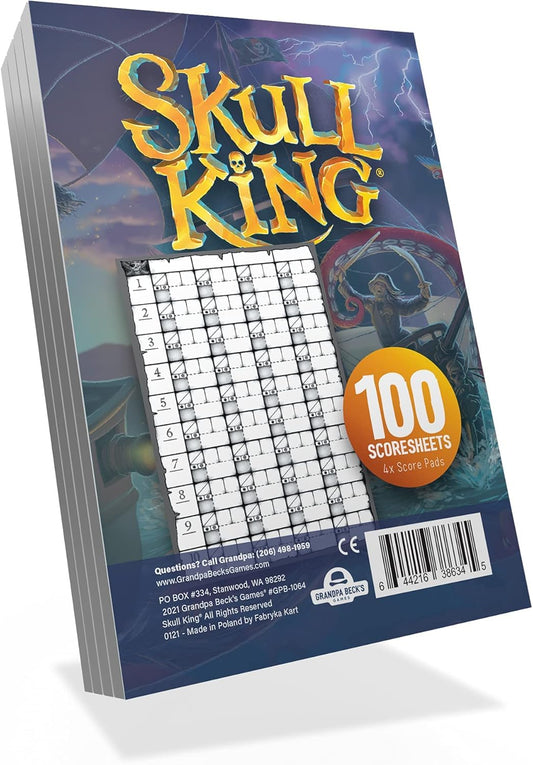 Grandpa Beck's Skull King artwork on cards inspires fun bidding moments.
