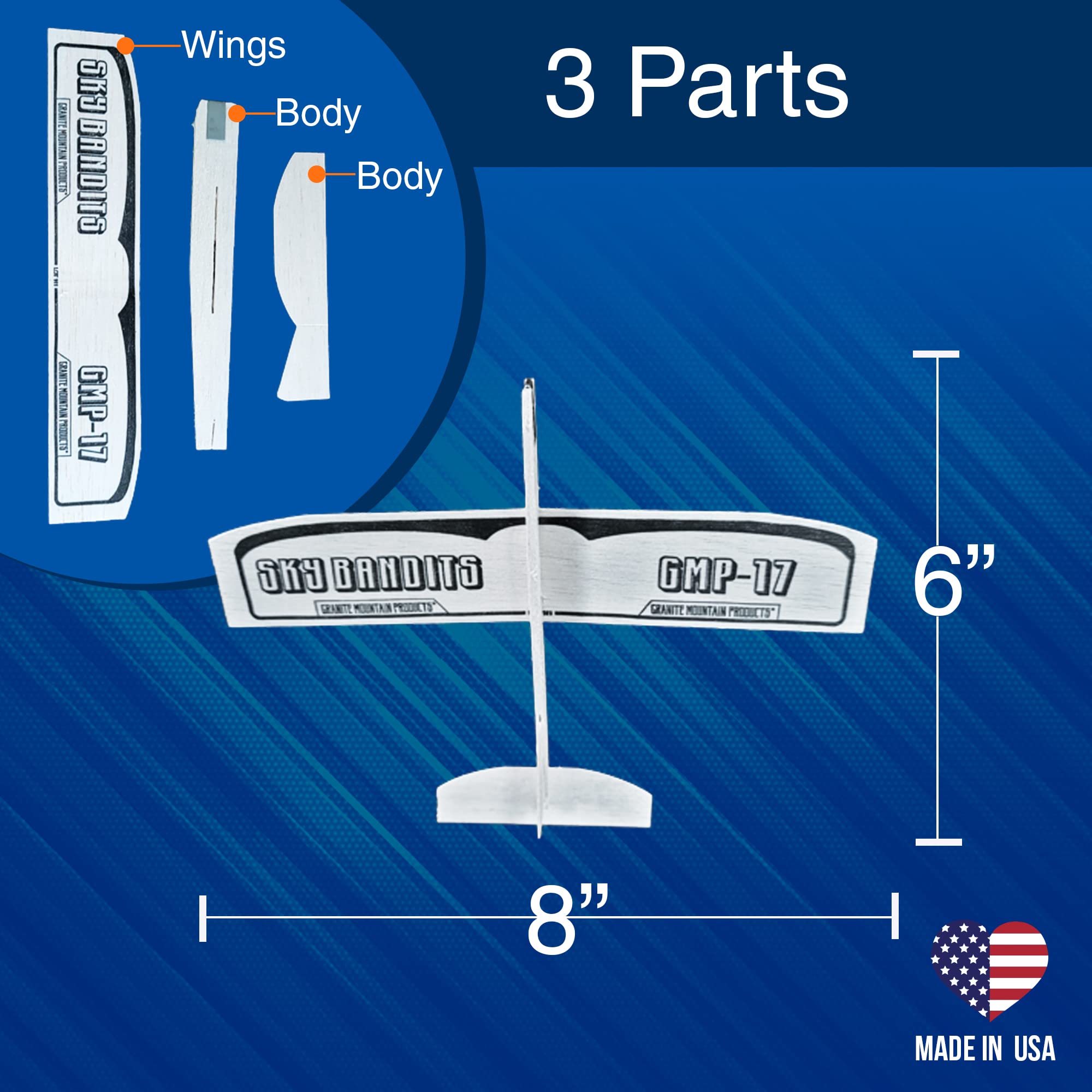 Granite Mountain Products box packaging protects delicate balsawood planes