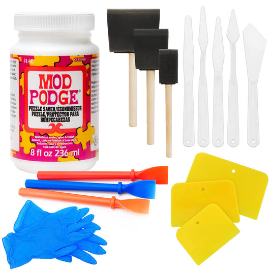 GRAS Art Bundles Mod Podge Puzzle Saver glue bottle for puzzle sealing and finishing