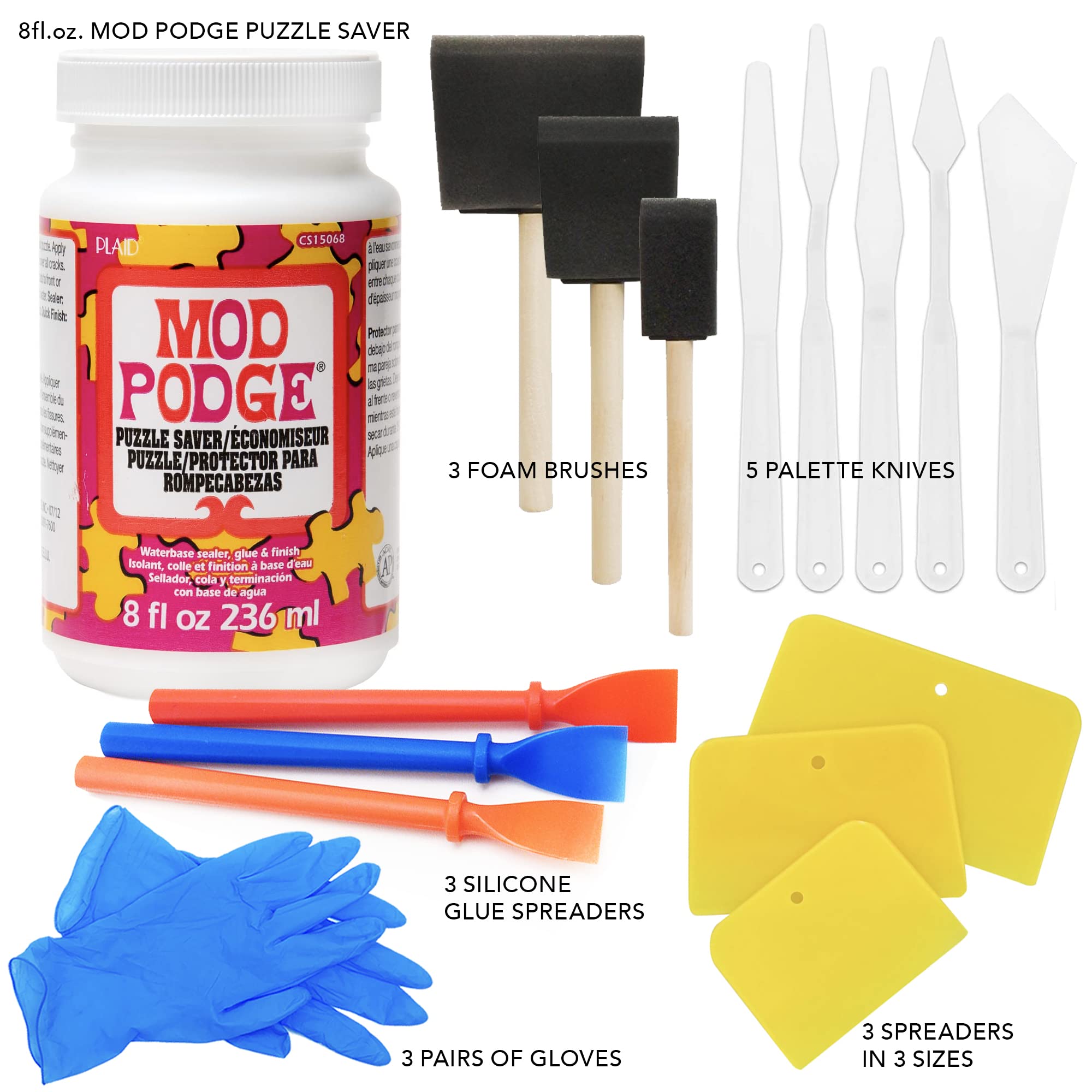 GRAS Art Bundles puzzle saver glue spreaders set for smooth adhesive application