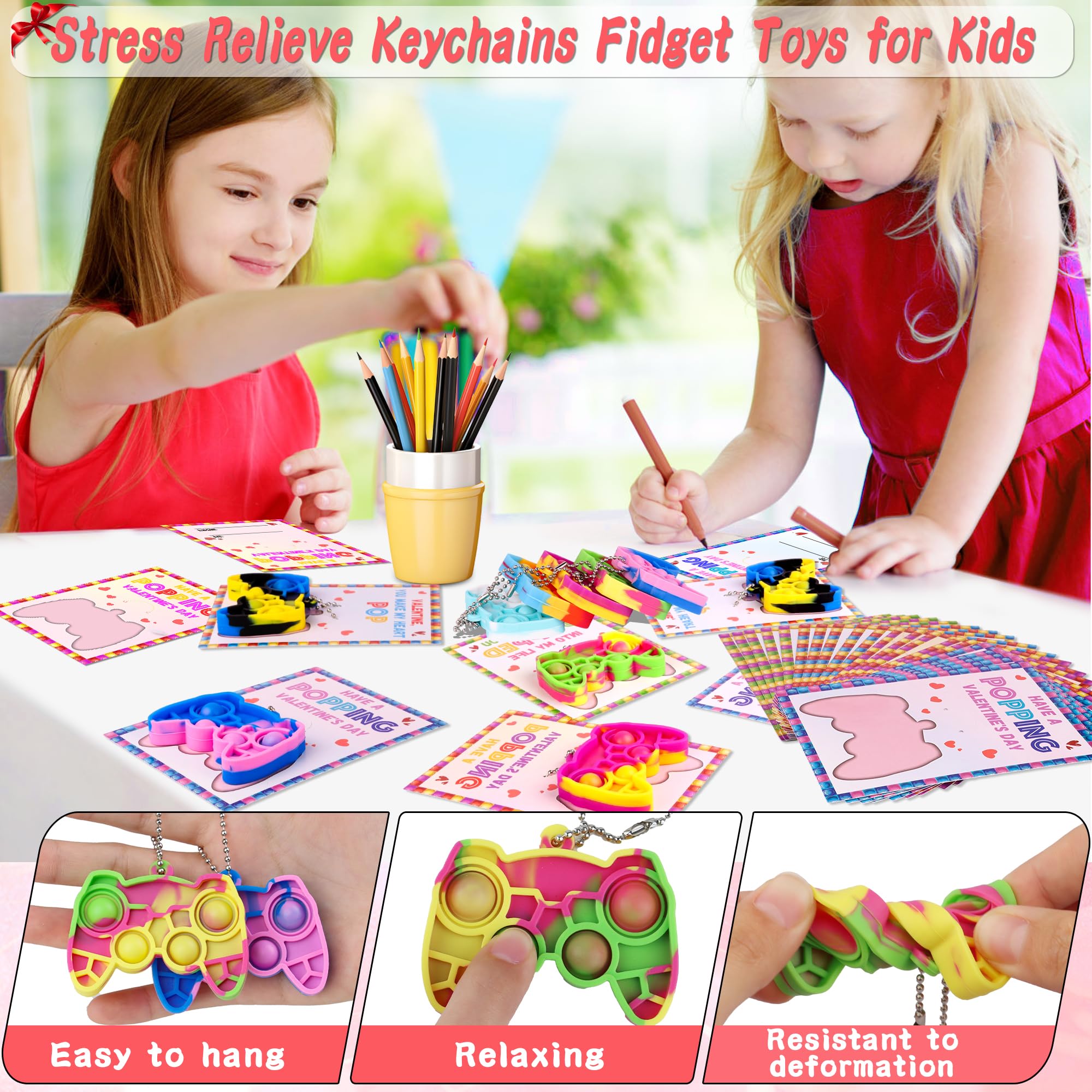 Grastfu cards with pre-punched holes to attach keychains quickly