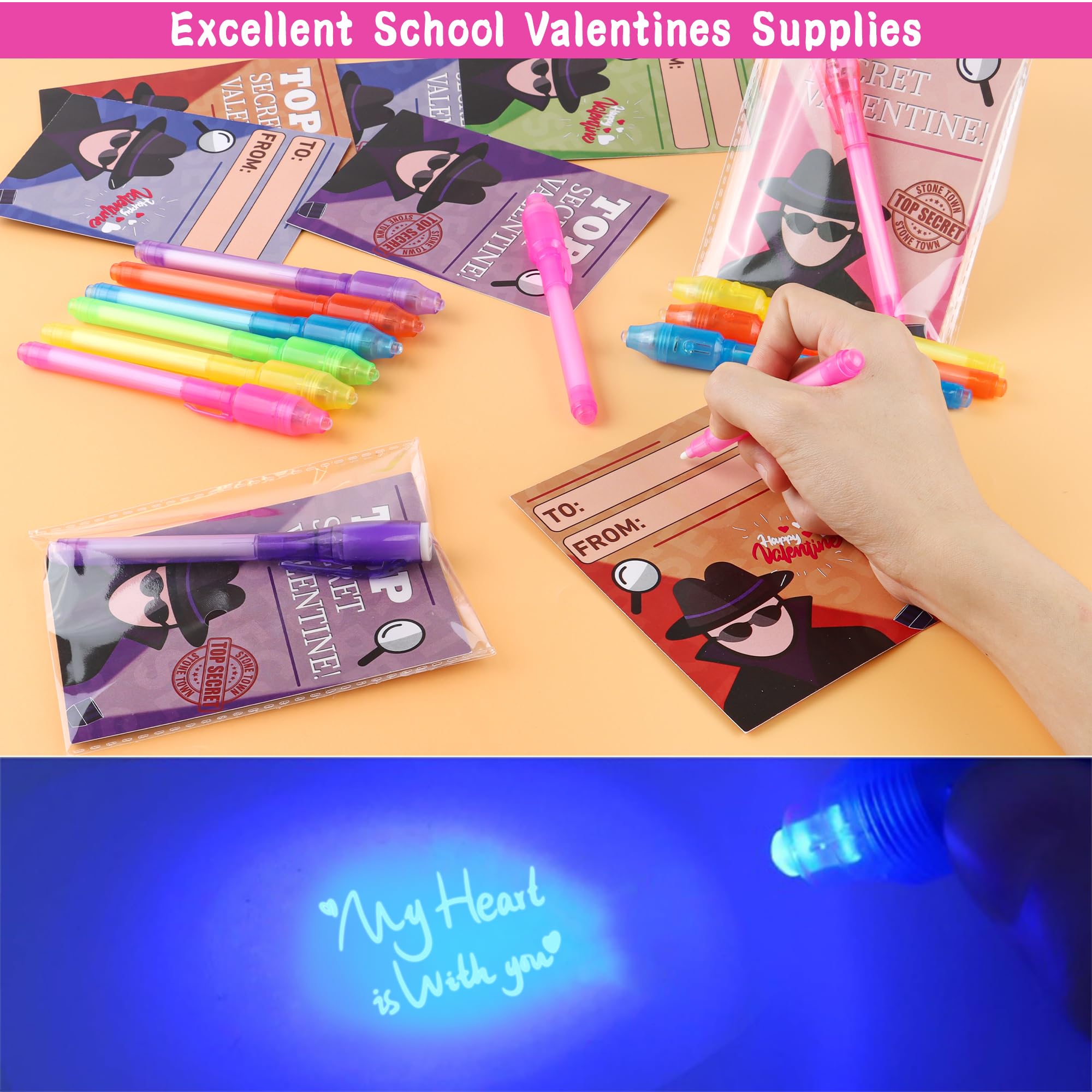 Grastfu classroom scene featuring Valentines pens as rewards