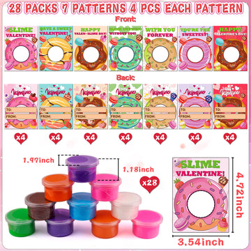 Grastfu dessert donut cards designs offer seven playful patterns for Valentines exchanges.