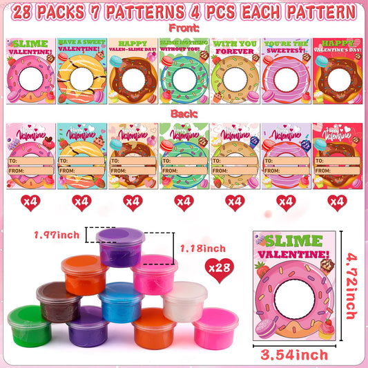 Grastfu dessert donut cards designs offer seven playful patterns for Valentines exchanges.