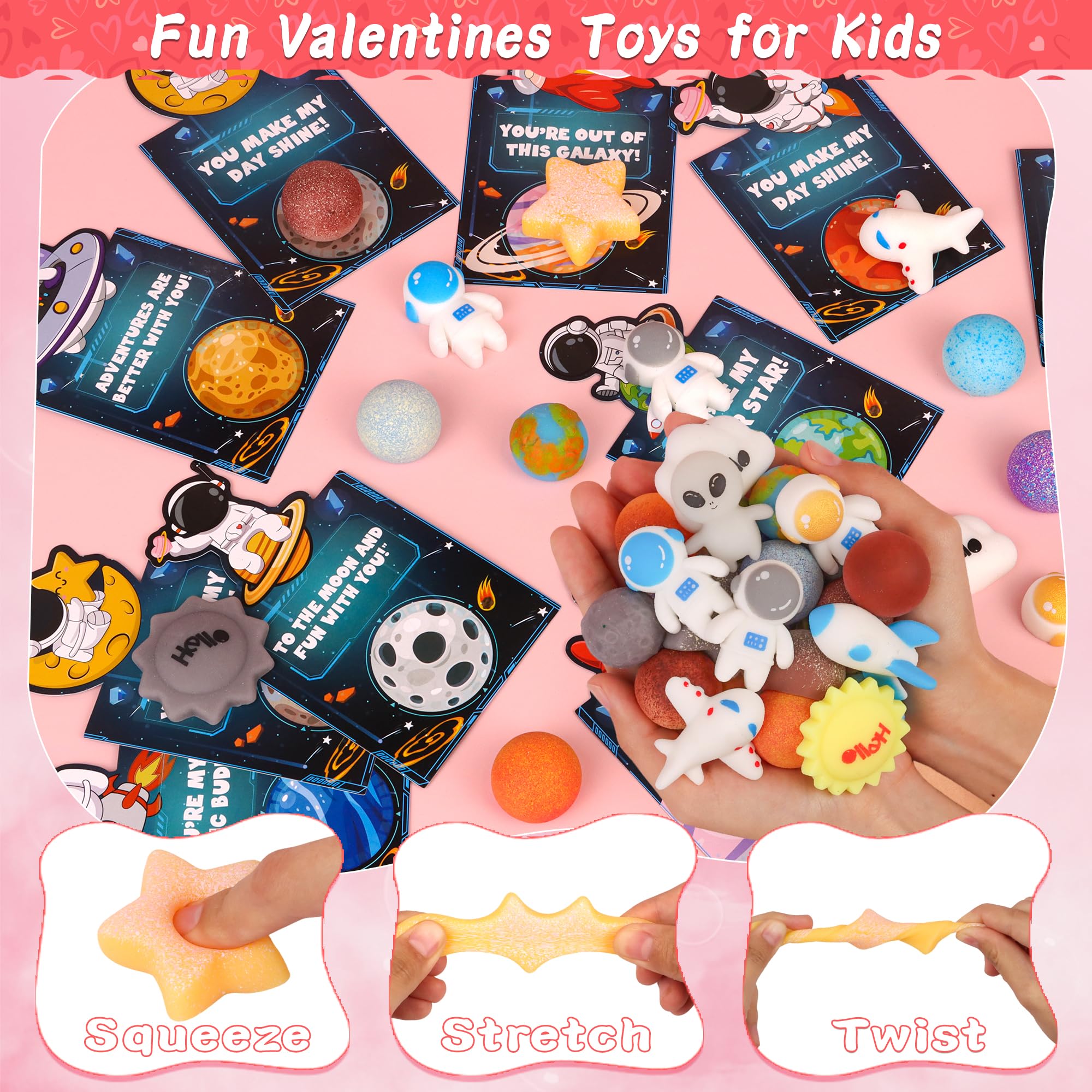 Grastfu valentines card and toy presentation, pairs a card with a squishy for gifting.
