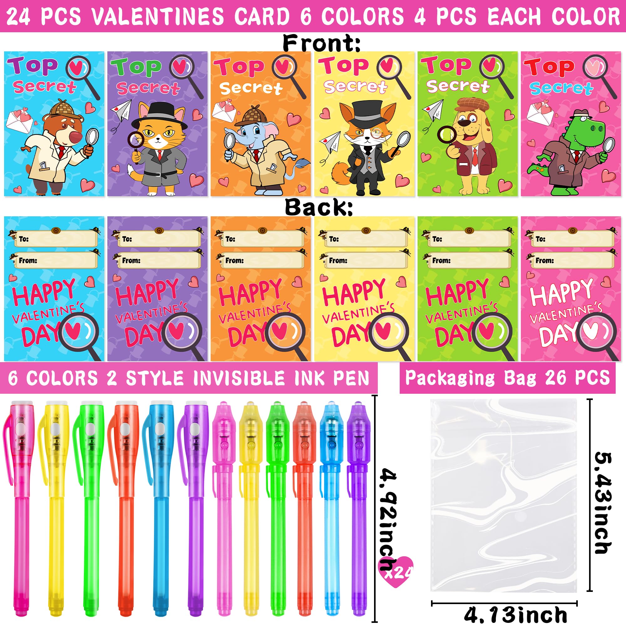 Grastfu animal spy valentines cards inspire fun exchanges among students