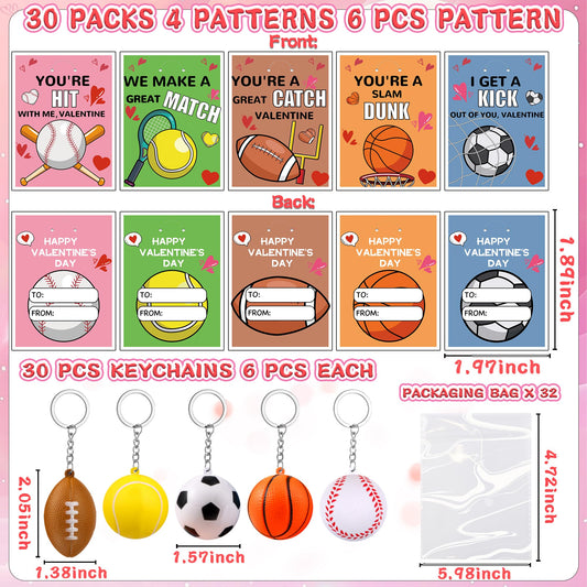 Grastfu Valentines sports stress ball keychains basketball focus, engaging rewards