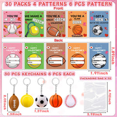 Grastfu Valentines sports stress ball keychains basketball focus, engaging rewards