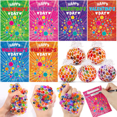 Grastfu valentines-stress-ball-collection offers colorful mesh balls for classroom gifting.