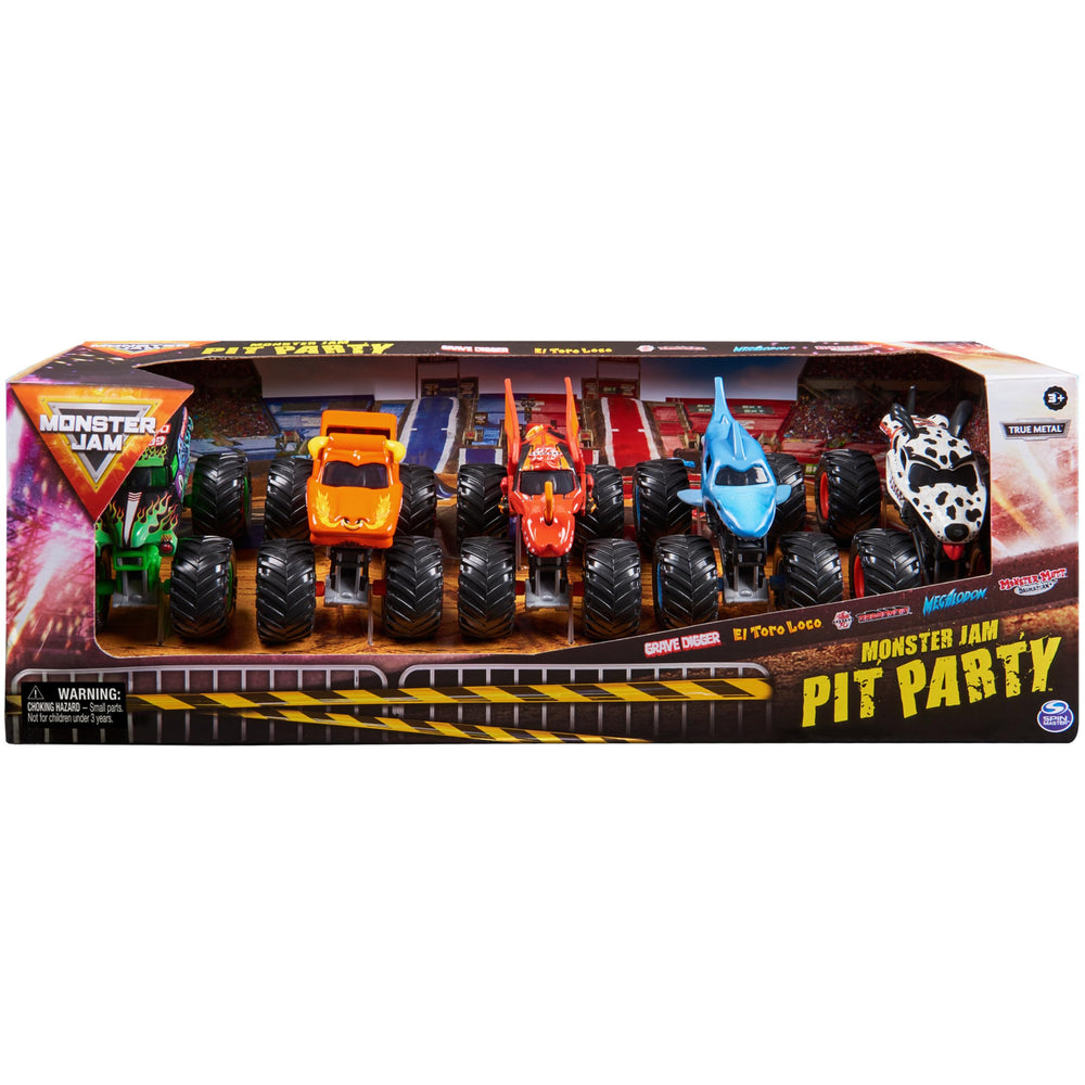 Grave Digger 1:64-scale truck with bold graphics for thrilling pretend races.