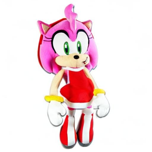 Great Eastern Amy Rose plush, a collectible gift-ready Sonic item.