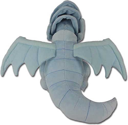 Great Eastern Entertainment Blue-Eyes White Dragon Plush 8in close detail, perfect for shelf display and gifting.