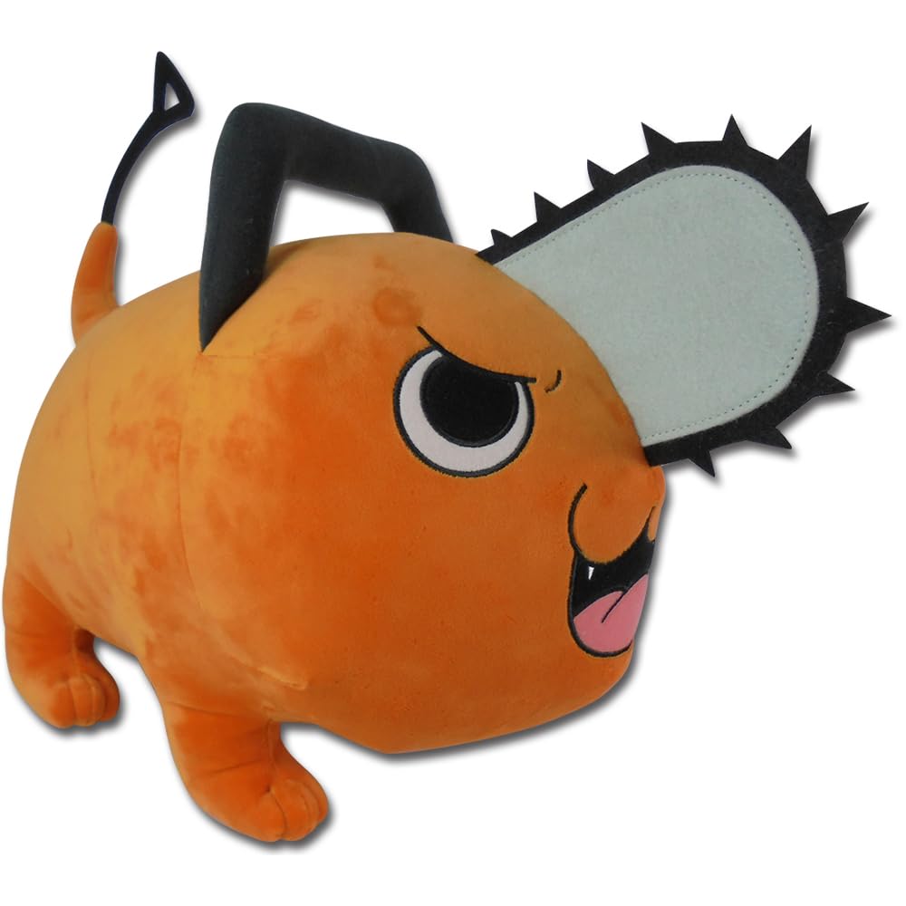 Great Eastern Pochita plush with angry standing pose for display