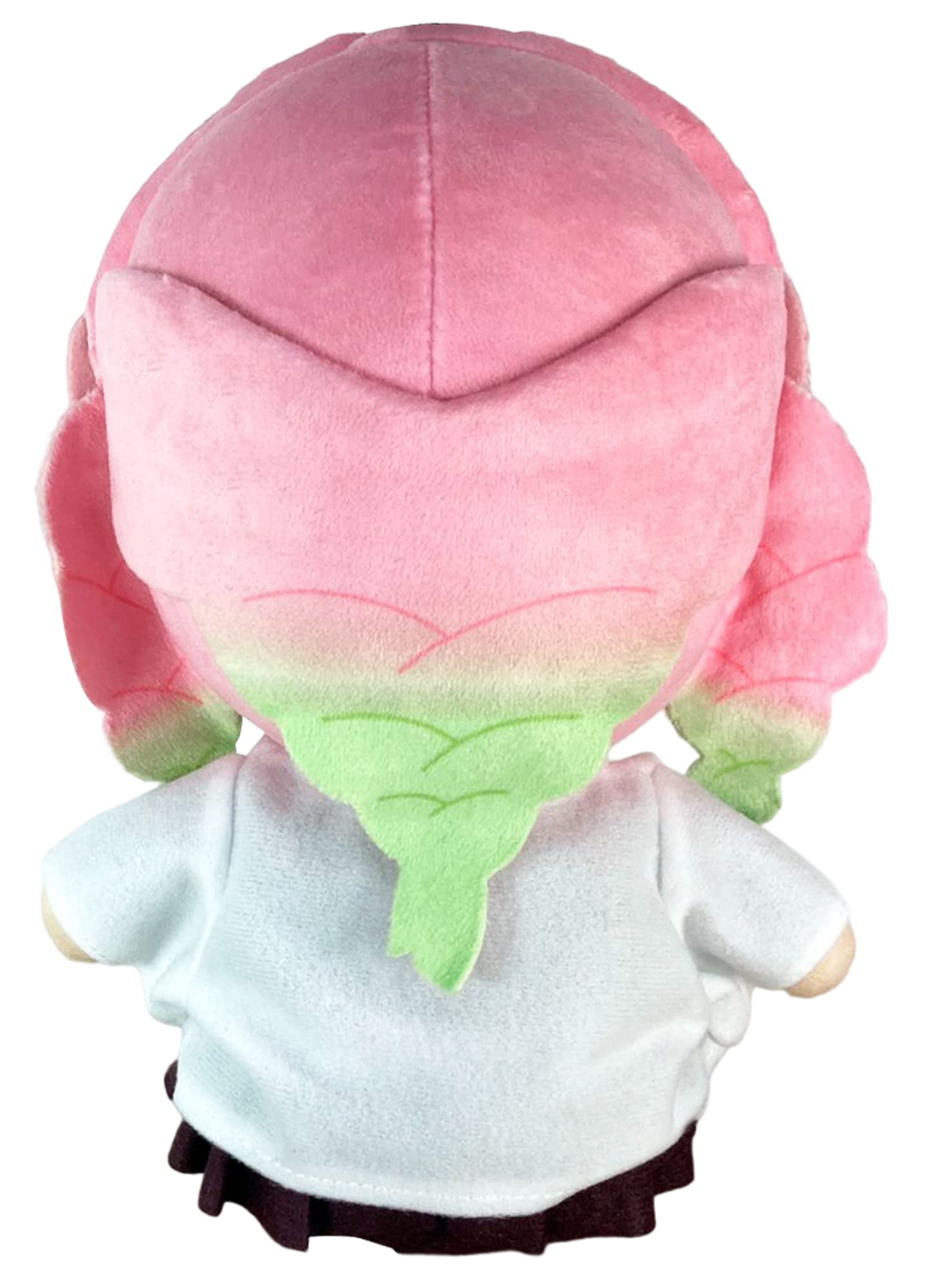 Great Eastern Mitsuri Kanroji plush close-up of licensing tag and soft fabric.