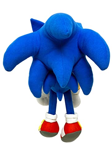 Great Eastern Sonic 14-inch plush side view, ideal for hugs and room display.