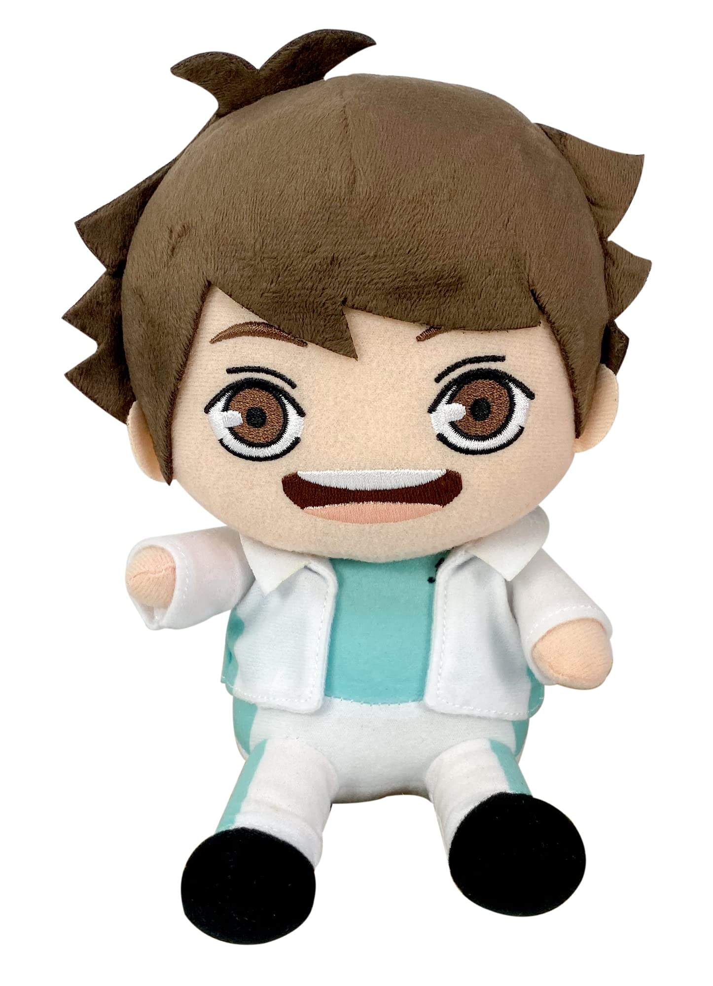 Great Eastern Entertainment Oikawa Aoba Haikyu plush in sitting pose for display and collection