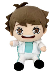 Great Eastern Entertainment Oikawa Aoba Haikyu plush in sitting pose for display and collection