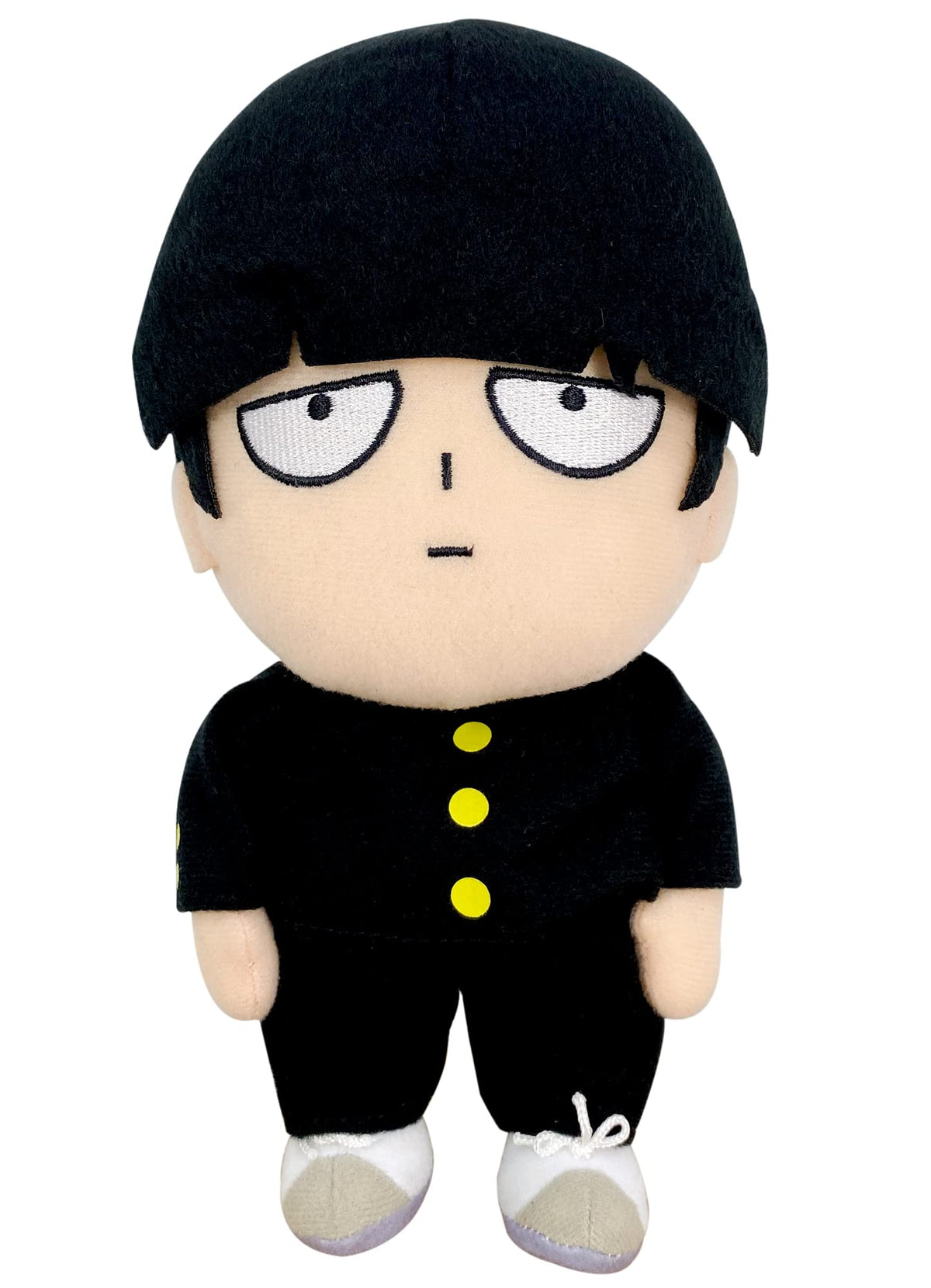 Great Eastern Mob Psycho 100 plush, front view, cozy display and gifting ready.