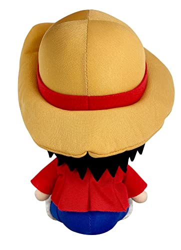 Great Eastern Entertainment Luffy Zou Arc plush close-up showing detailed features and soft fabric.