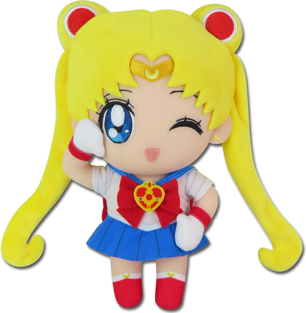 Great Eastern Entertainment Sailor Moon S winking plush, perfect for display and gifting.
