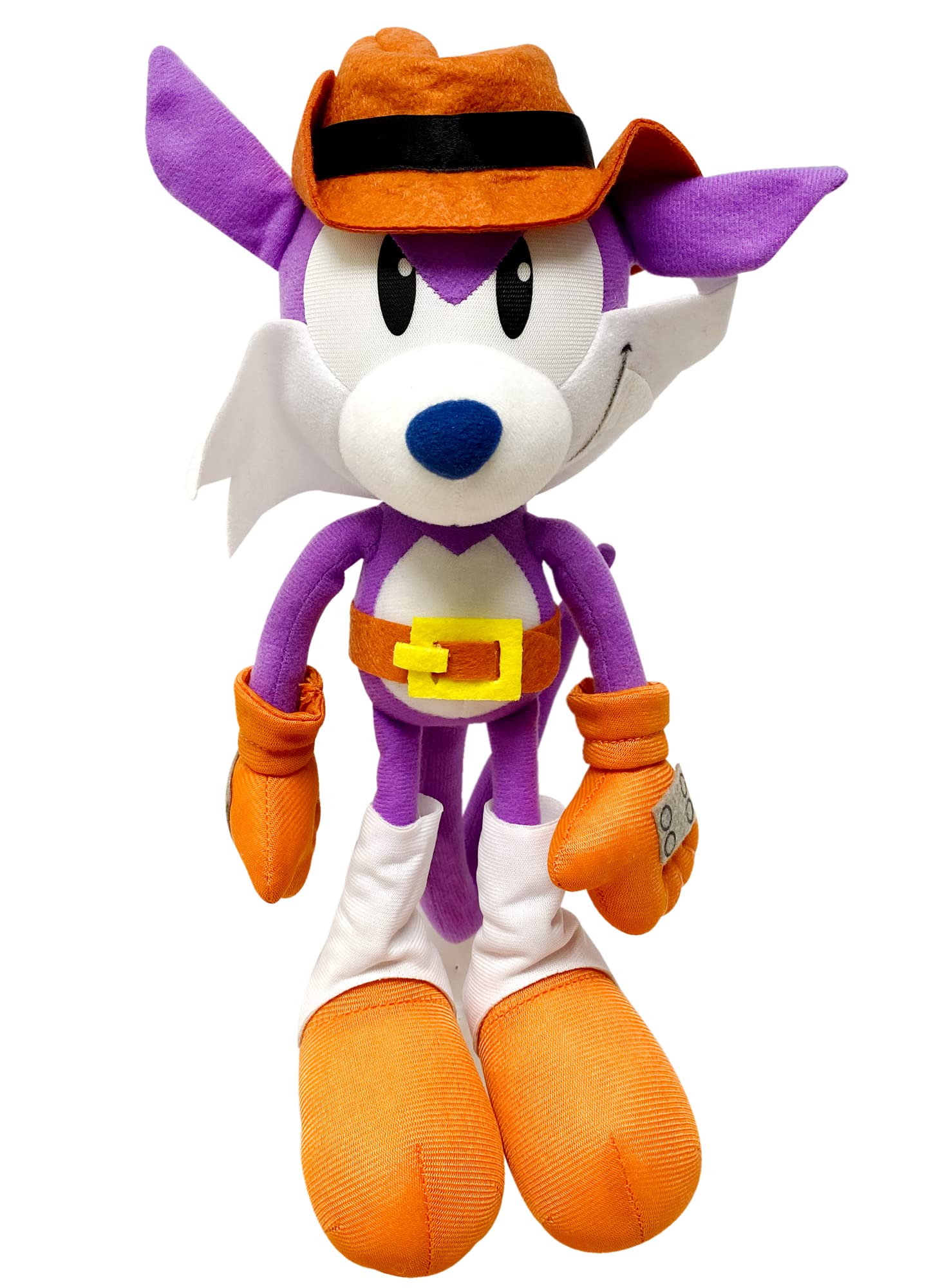 Great Eastern Entertainment Sonic Fang the Sniper plush, front view, soft cuddle and display-ready.