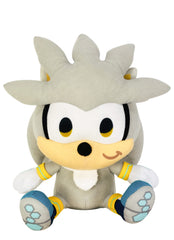 Great Eastern Entertainment Sonic SD Silver Sitting Plush 7in ready for display or gifting.