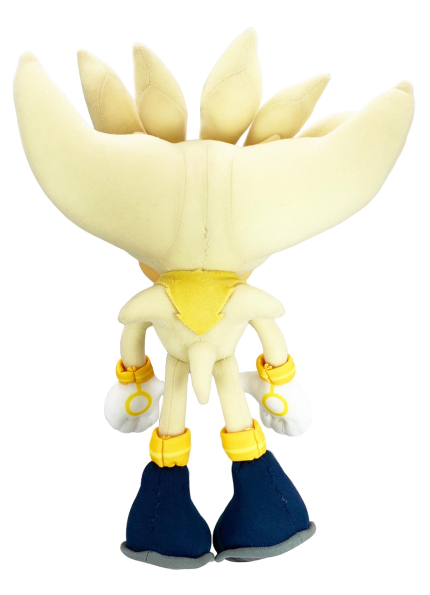 Great Eastern Entertainment Sonic Super Silver Plush 10-inch back view, cozy character for imaginative play.