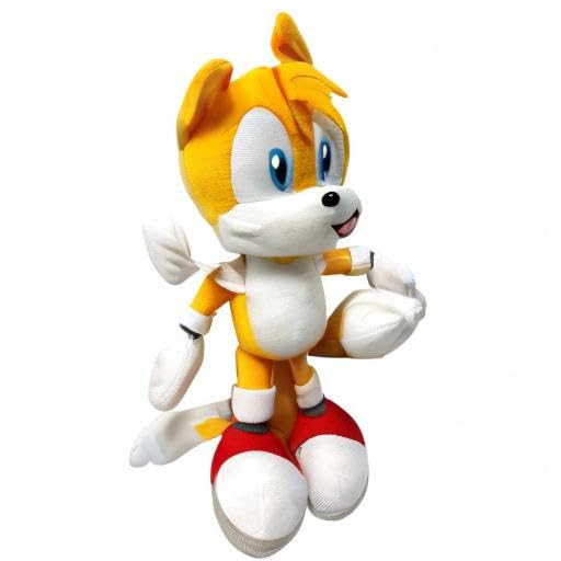 Great Eastern Entertainment Sonic Tails plush close-up detail, durable stitching.