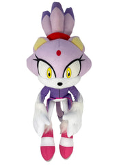 Great Eastern Blaze the Cat plush front view, cozy Sonic fan keepsake