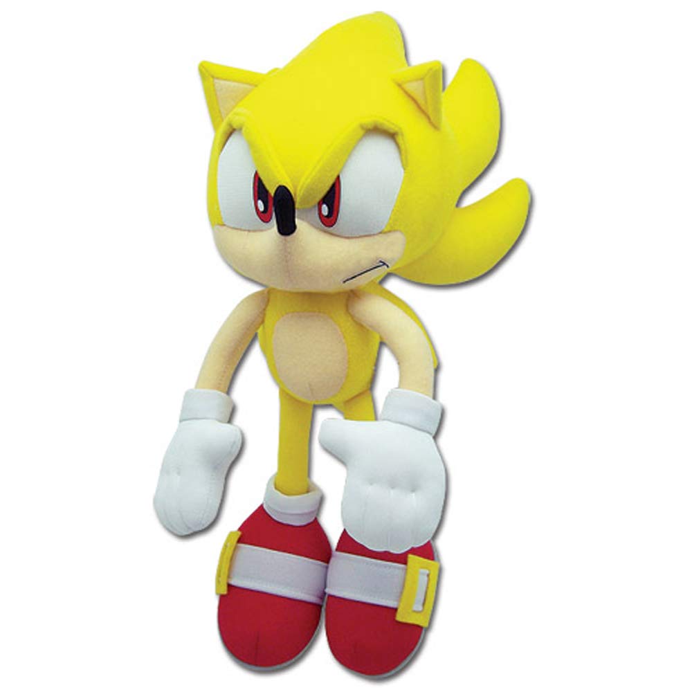 Great Eastern Sonic plush front view for cuddling and display.