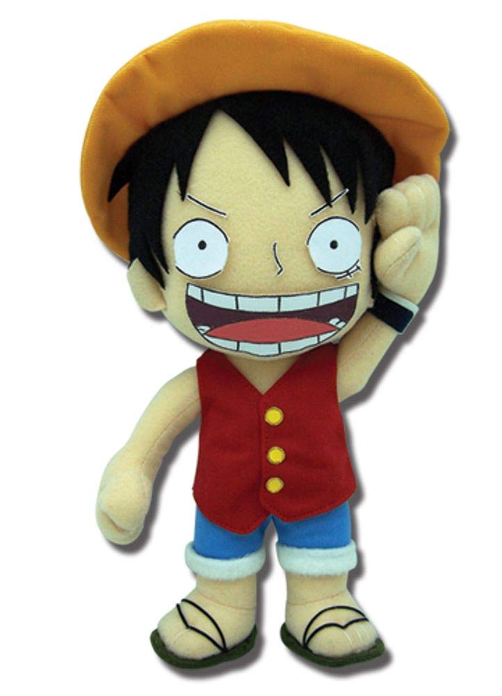 Great Eastern GE-8986 One Piece Luffy plush with detailed stitching for display or cuddling