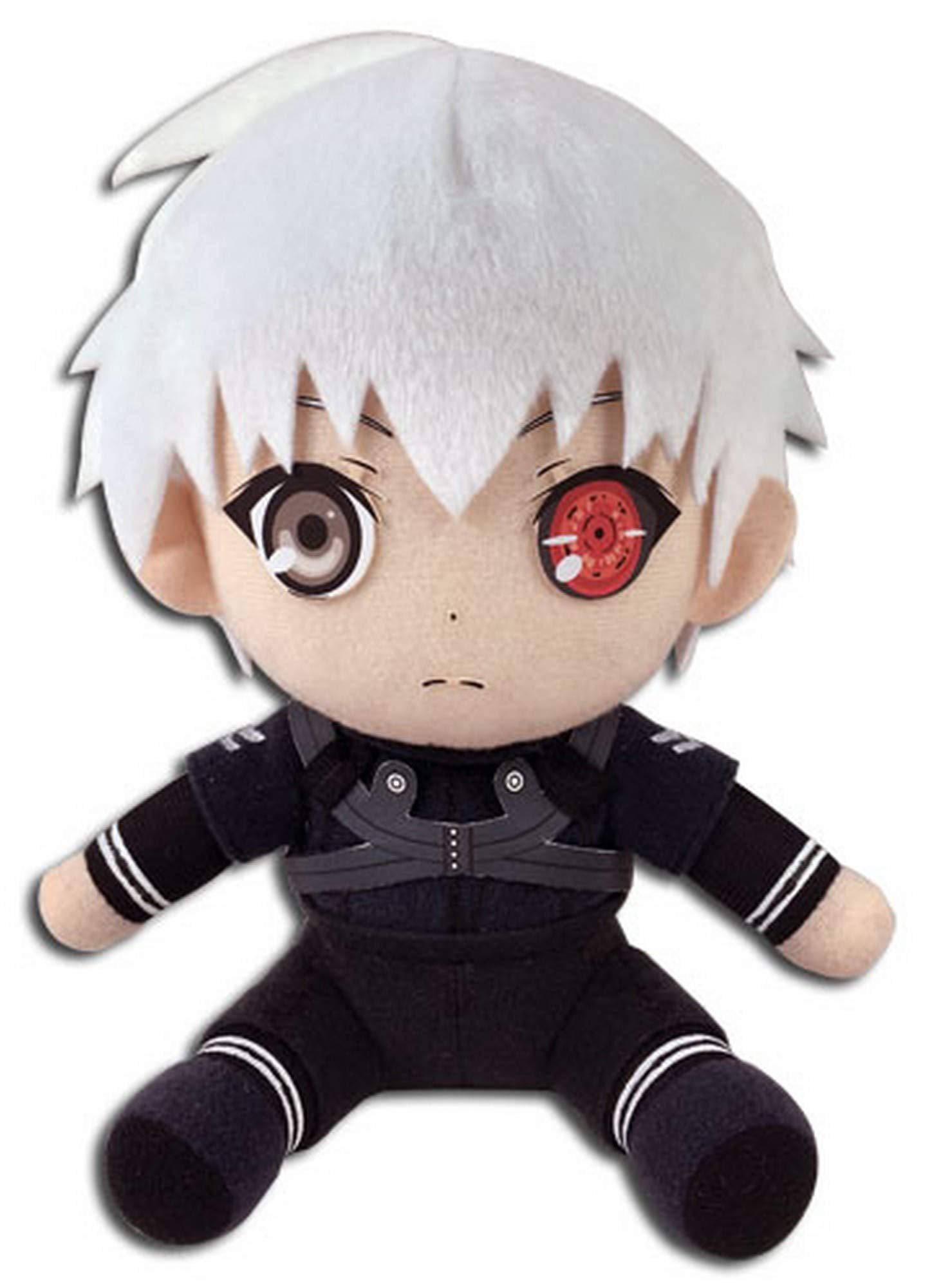 Great Eastern Kaneki 7-inch plush close-up face detail for collectors