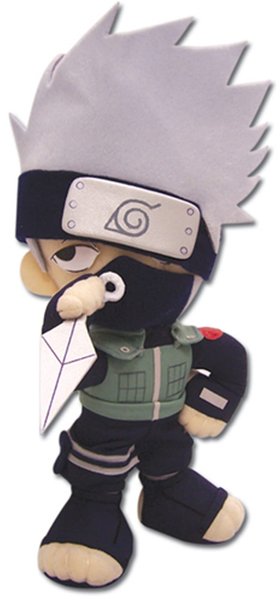 Great Eastern Kakashi plush, 8-inch figure, soft cuddle toy for Naruto fans.