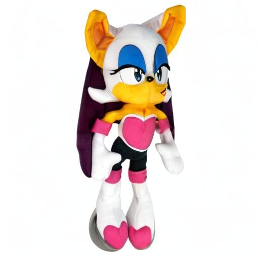 Back-view Rouge the Bat plush by Great Eastern, collectible figure ready to join your Sonic shelf.