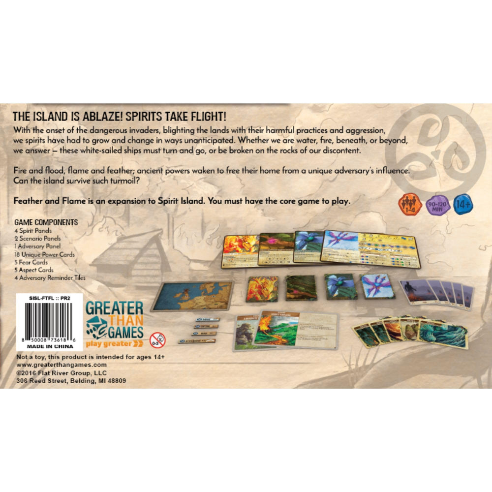 Greater Than Games Spirit Island Finder of Paths Unseen foil panel boosts durability and shine.