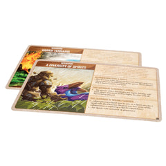 Greater Than Games Spirit Island foil panel close-up shine improves component premium feel.