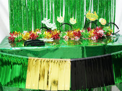 GREATRIL birthday setup using the green cover for festive ambiance.