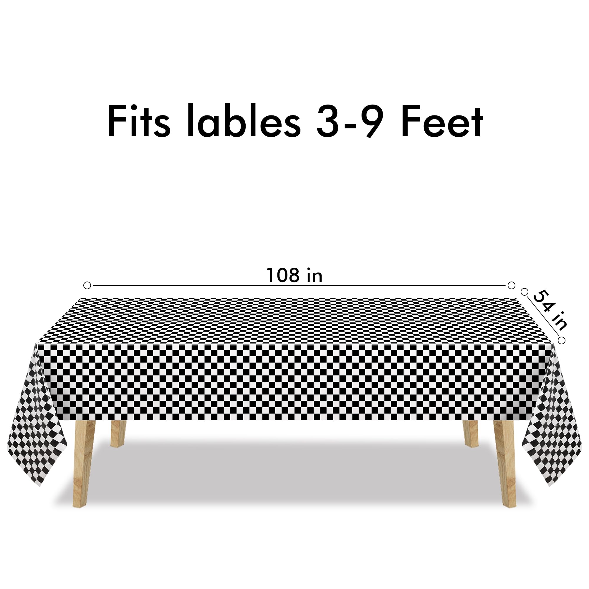GREATRIL disposable table cover 108 by 54 inches for quick cleanup