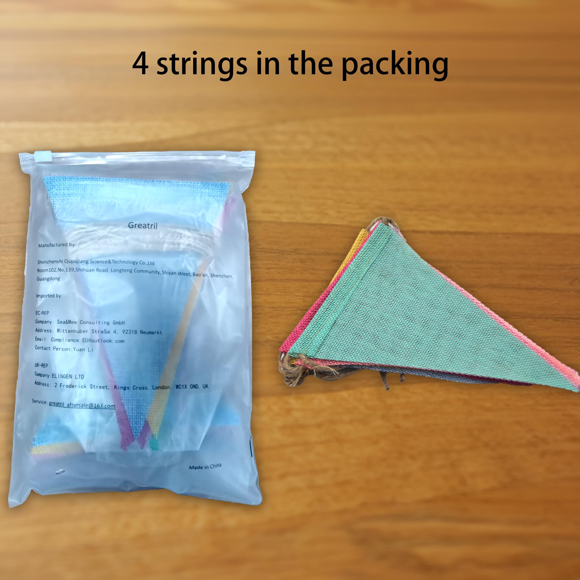 GREATRIL multicolor triangles suit Easter, birthdays, classrooms, and carnival decor